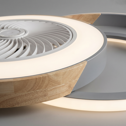 Bladeless Ceiling Fan with Lights & Remote Control | Elegant Modern Design for Quiet Comfort