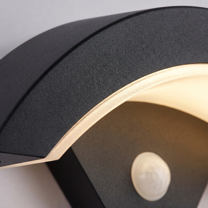 Modern Sleek Motion Sensor Outdoor Wall Light