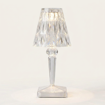 Crystal Touch Lamp | Cordless Bedside Table Lamp with Adjustable Brightness | Elegant Illumination for Any Space