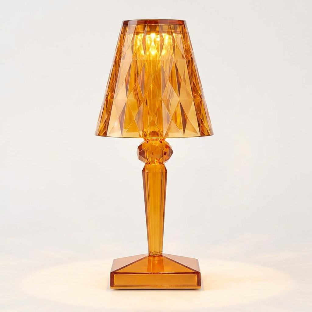 Crystal Touch Lamp | Cordless Bedside Table Lamp with Adjustable Brightness | Elegant Illumination for Any Space