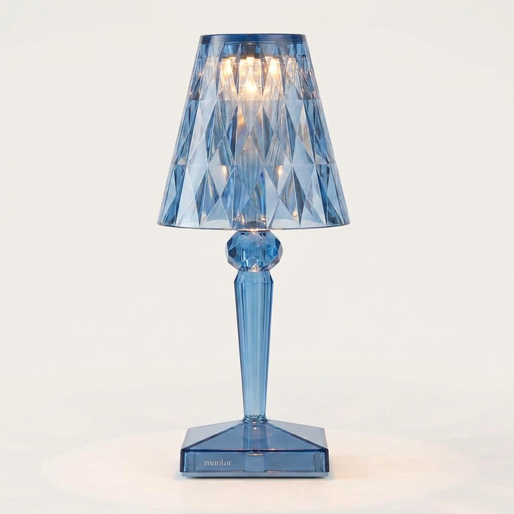 Crystal Touch Lamp | Cordless Bedside Table Lamp with Adjustable Brightness | Elegant Illumination for Any Space