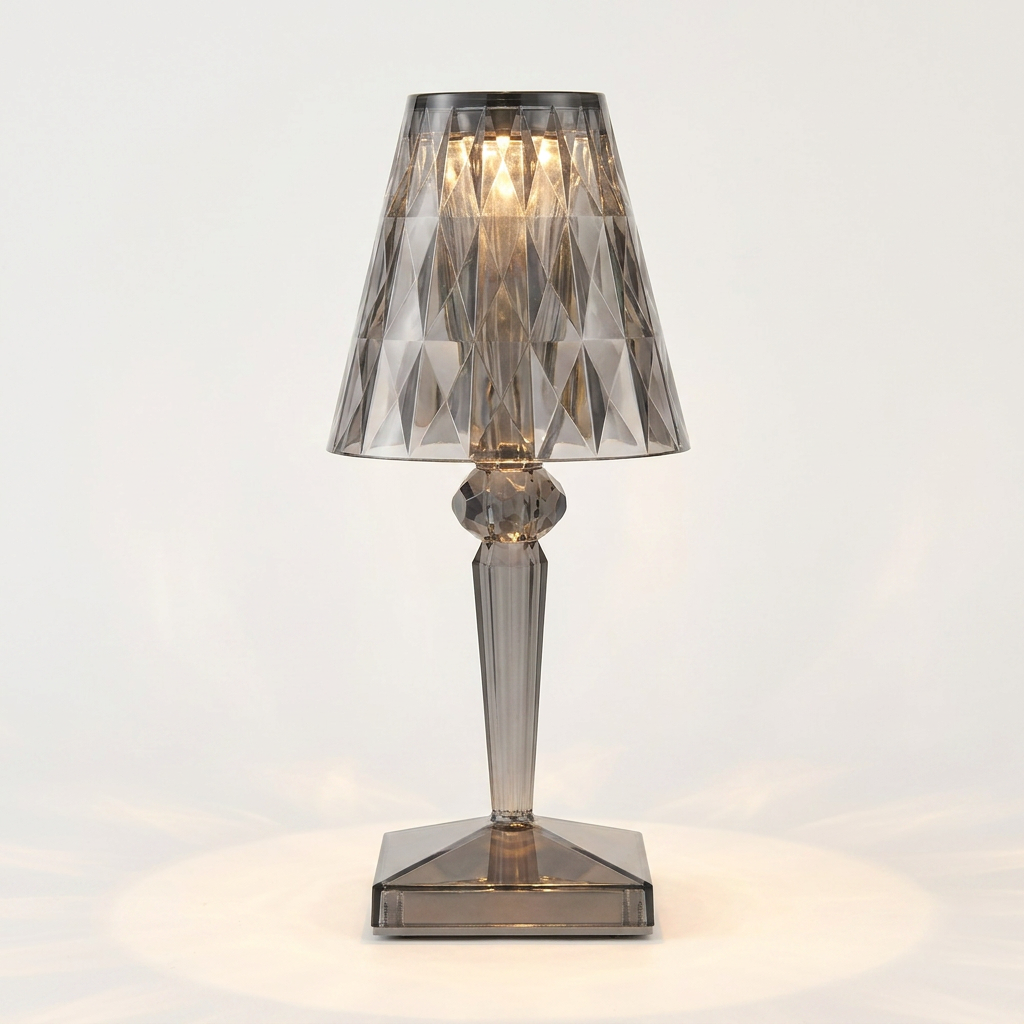 Crystal Touch Lamp | Cordless Bedside Table Lamp with Adjustable Brightness | Elegant Illumination for Any Space