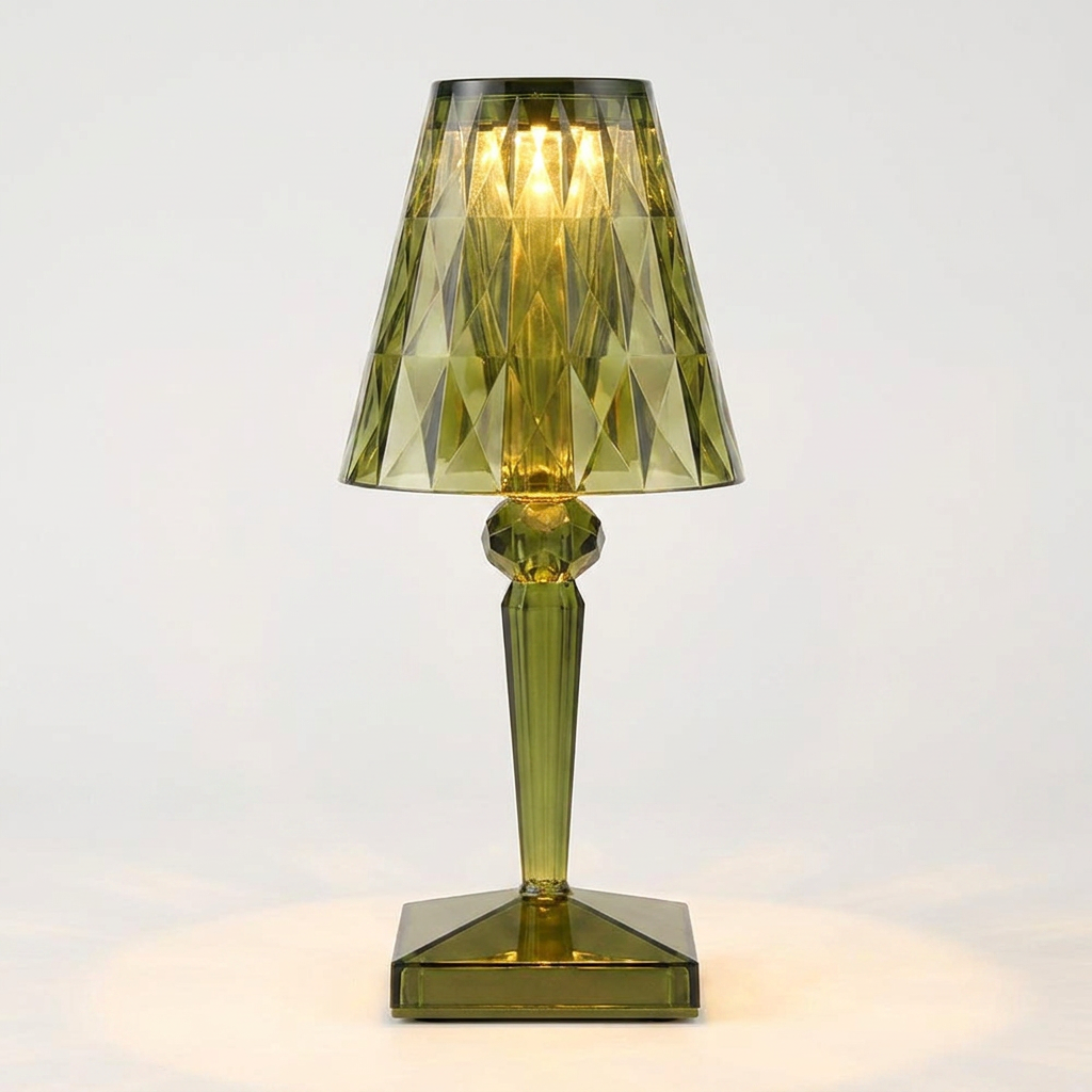 Crystal Touch Lamp | Cordless Bedside Table Lamp with Adjustable Brightness | Elegant Illumination for Any Space