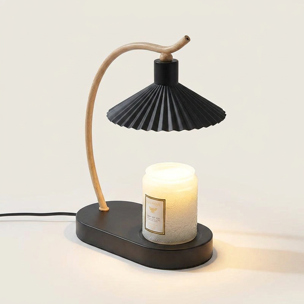 Elegant Candle Warmer Lamp with Ambient Light & Timeless Design for Safe Flameless Aroma