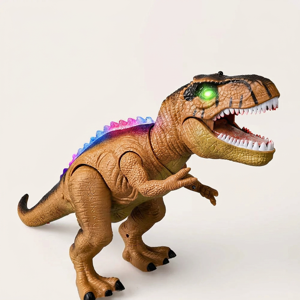 Dino Explorer | Remote Control Dinosaur Toy with LED Lights & Roaring Sounds | Interactive Play for Kids