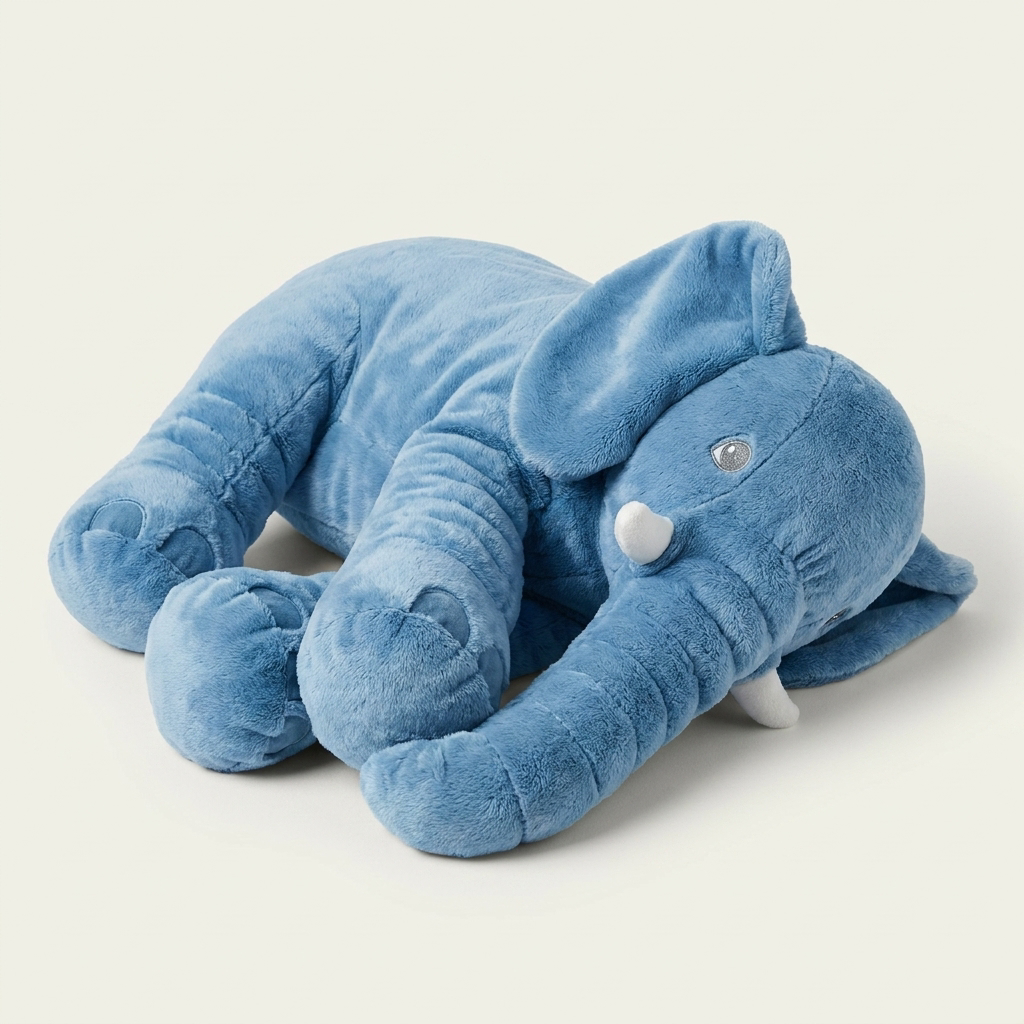 Cozy Companion | Plush Elephant Pillow with Super-Soft Material | Ideal Cushion for Kids' Relaxation