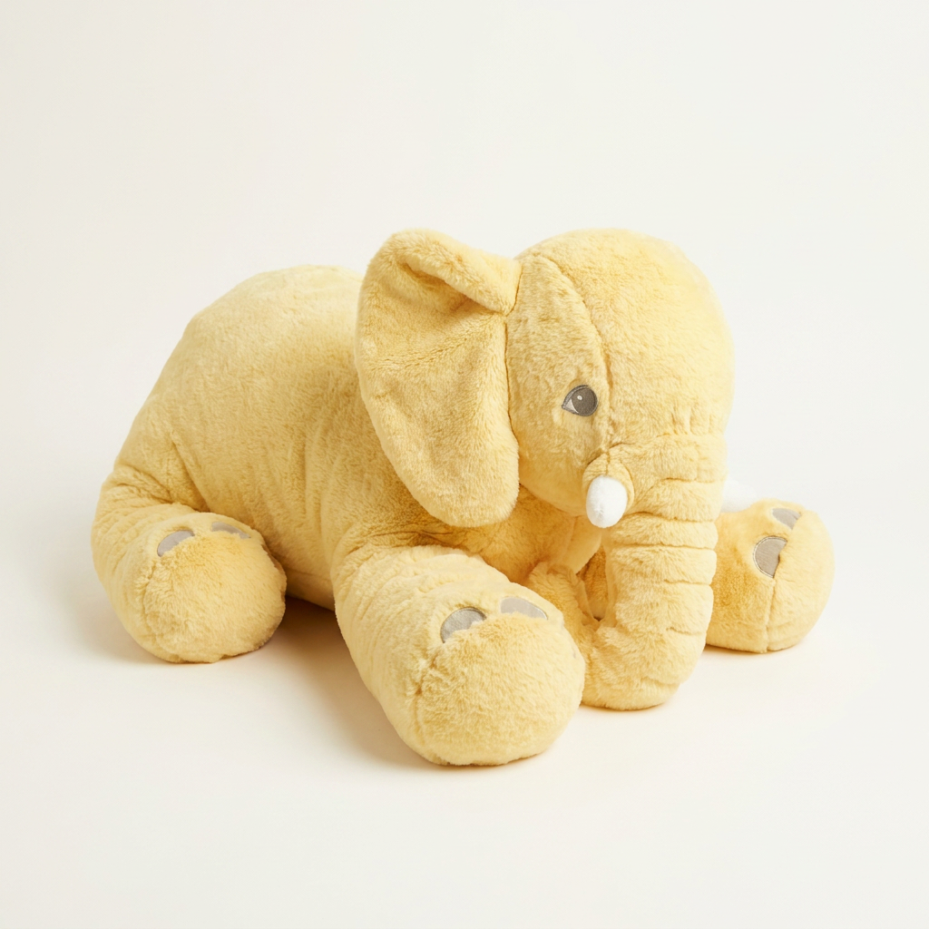 Cozy Companion | Plush Elephant Pillow with Super-Soft Material | Ideal Cushion for Kids' Relaxation