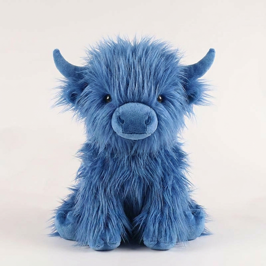 Highland Cow Plush Toy | Soft Stuffed Animal with Realistic Design | Cozy Companion for All Ages