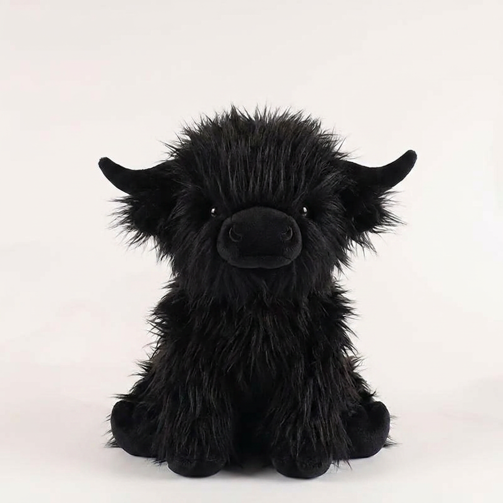Highland Cow Plush Toy | Soft Stuffed Animal with Realistic Design | Cozy Companion for All Ages