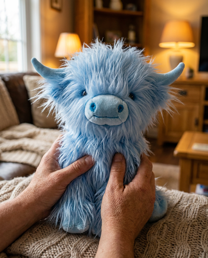 Highland Cow Plush Toy | Soft Stuffed Animal with Realistic Design | Cozy Companion for All Ages