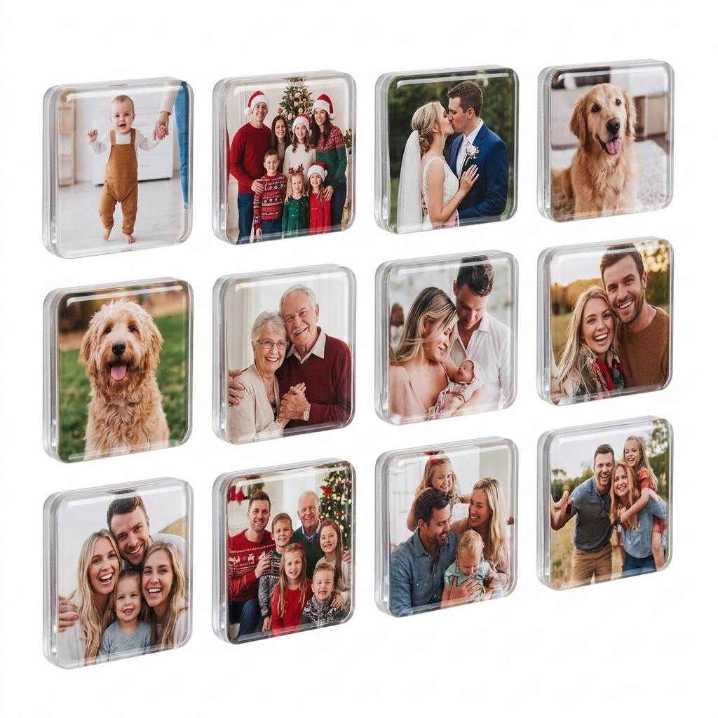 Family Memories | DIY Photo Magnet Kit with Customizable Design | Creative Craft for Lasting Keepsakes