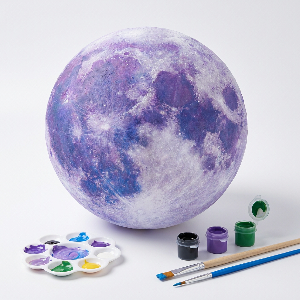 Creative Moon Lamp | DIY Night Light with Soft Glow | Fun Craft for Kids