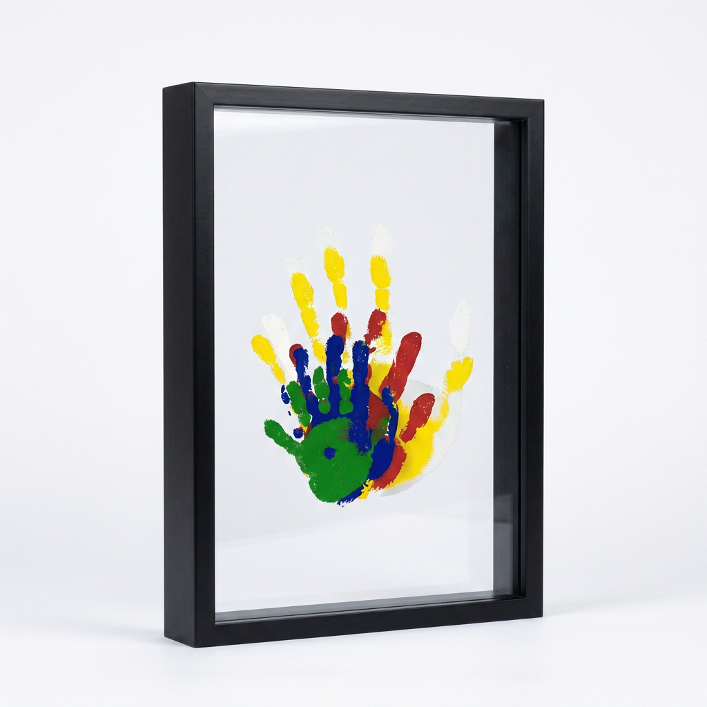 Family Handprint Memory Frame Kit - Black