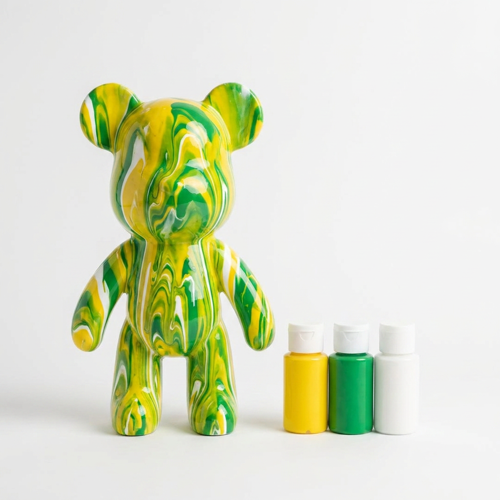 DIY Bear Painting Set - Yellow/Green