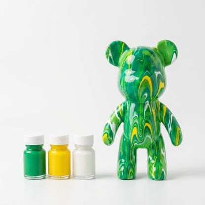 DIY Bear Painting Set - Green/Yellow
