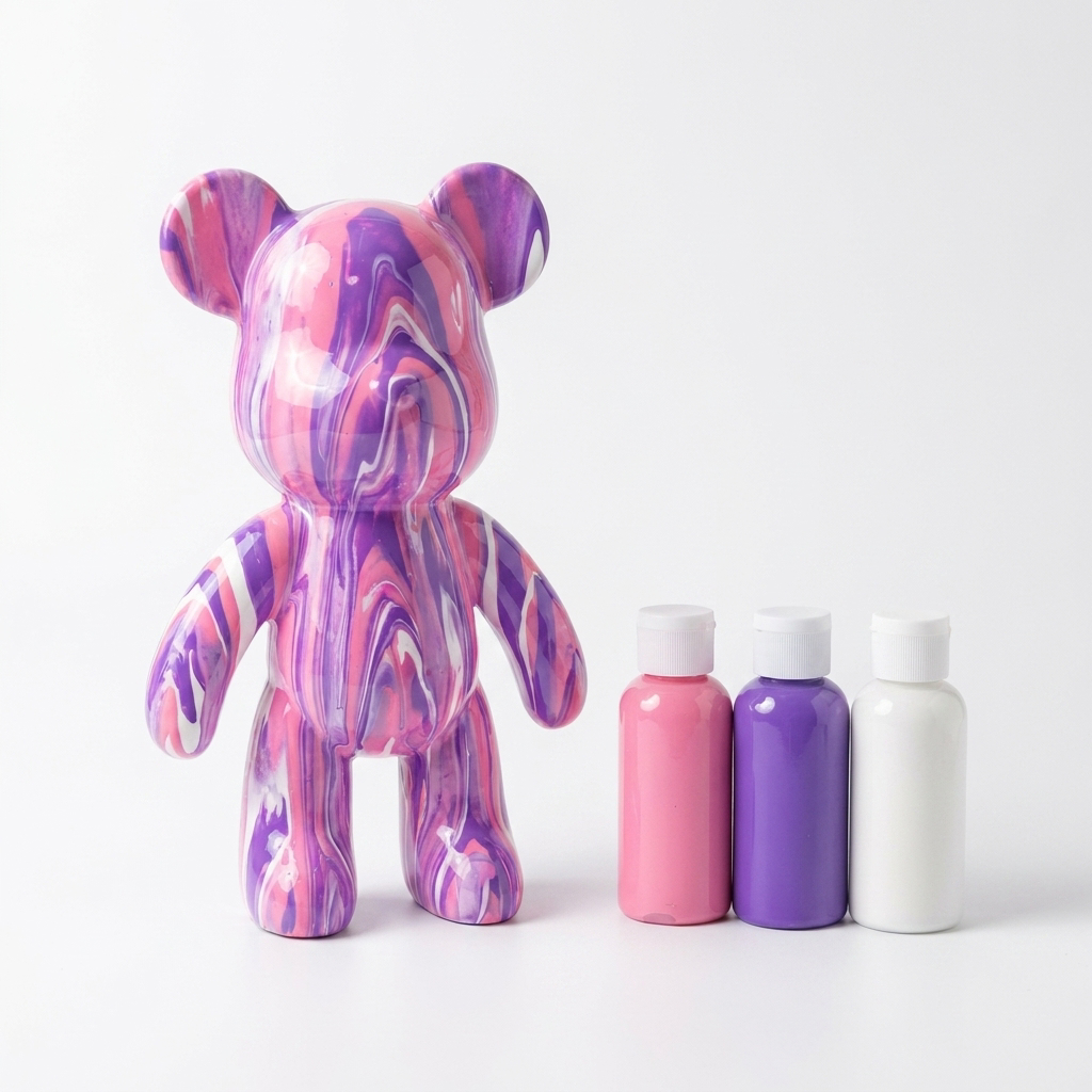 DIY Bear Painting Set - Pink/Purple