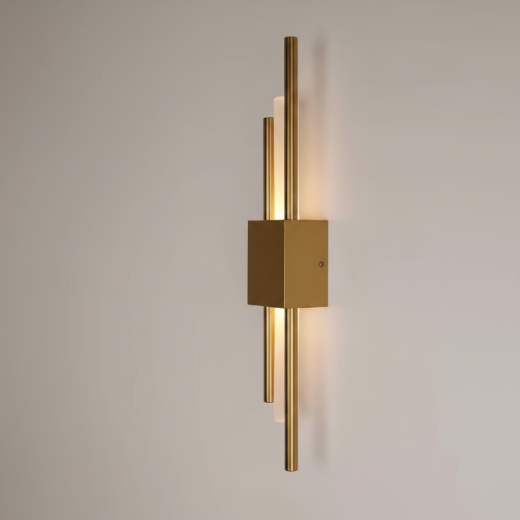 Glitch Wall Light Sconce Gold — alternate angle