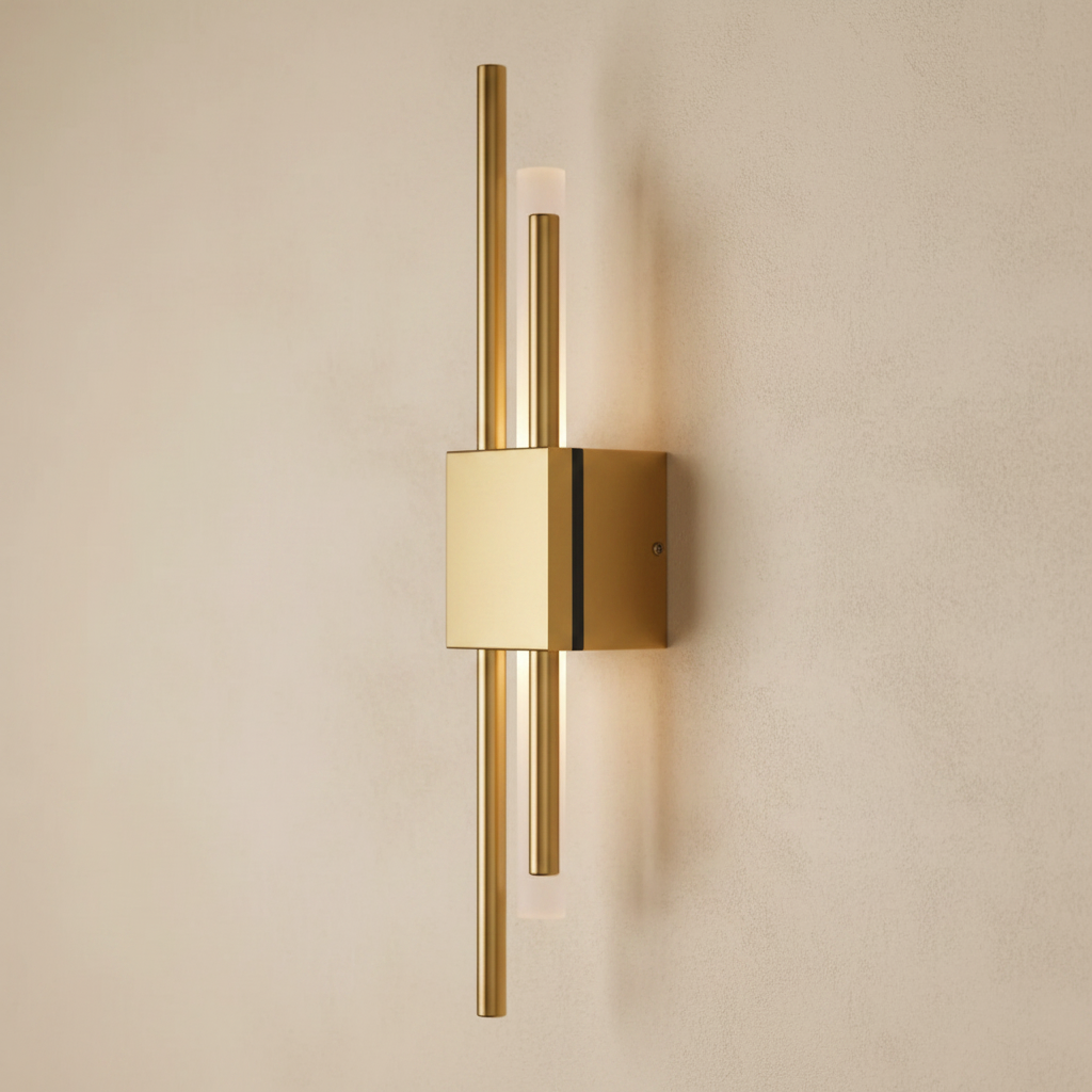 Glitch Wall Light Sconce Gold & Black — alternate angle