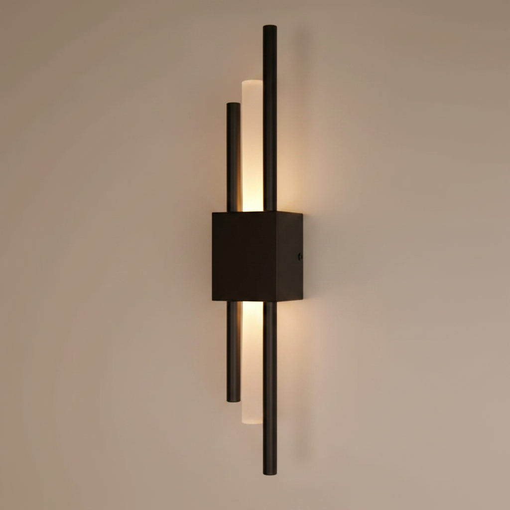 Glitch Wall Light Sconce Black — alternate angle