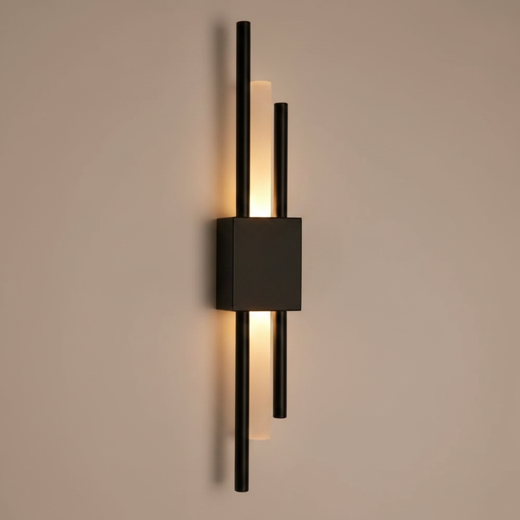 Glitch Wall Light Sconce Black — detail