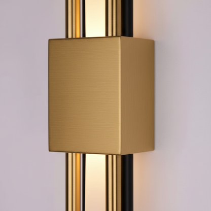 Glitch Wall Light Sconce Gold & Black — detail