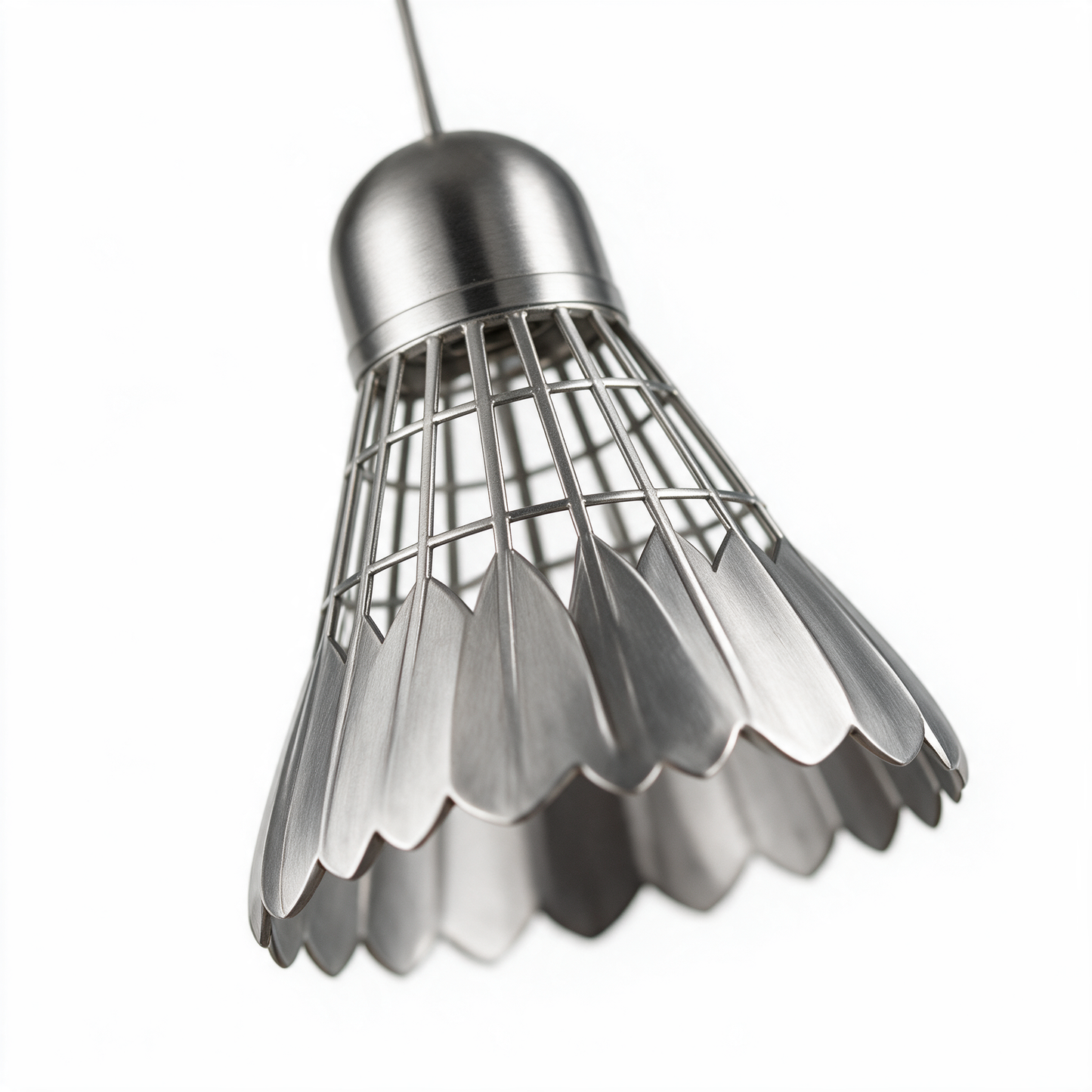 Forge pendant light geometric shade detail