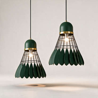 Forge Bold Industrial Pendant Light - Green variant