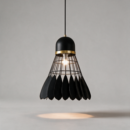 Forge Bold Industrial Pendant Light - Black variant