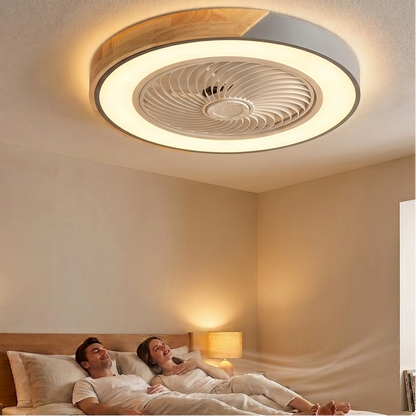Bladeless Ceiling Fan with Lights & Remote Control | Elegant Modern Design for Quiet Comfort