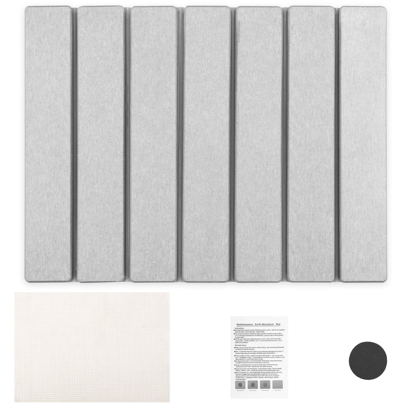 Diatomite Stone Dish Drying Mat | Foldable Fast-Dry Kitchen Mat