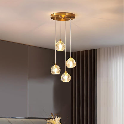 Aurelia Crystal Pendant Light — gold pendant light