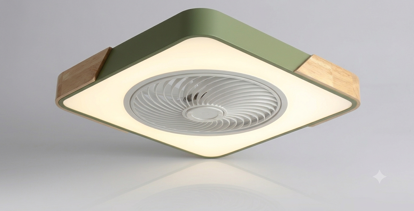 Bladeless Ceiling Fan with Lights & Remote Control | Elegant Modern Design for Quiet Comfort
