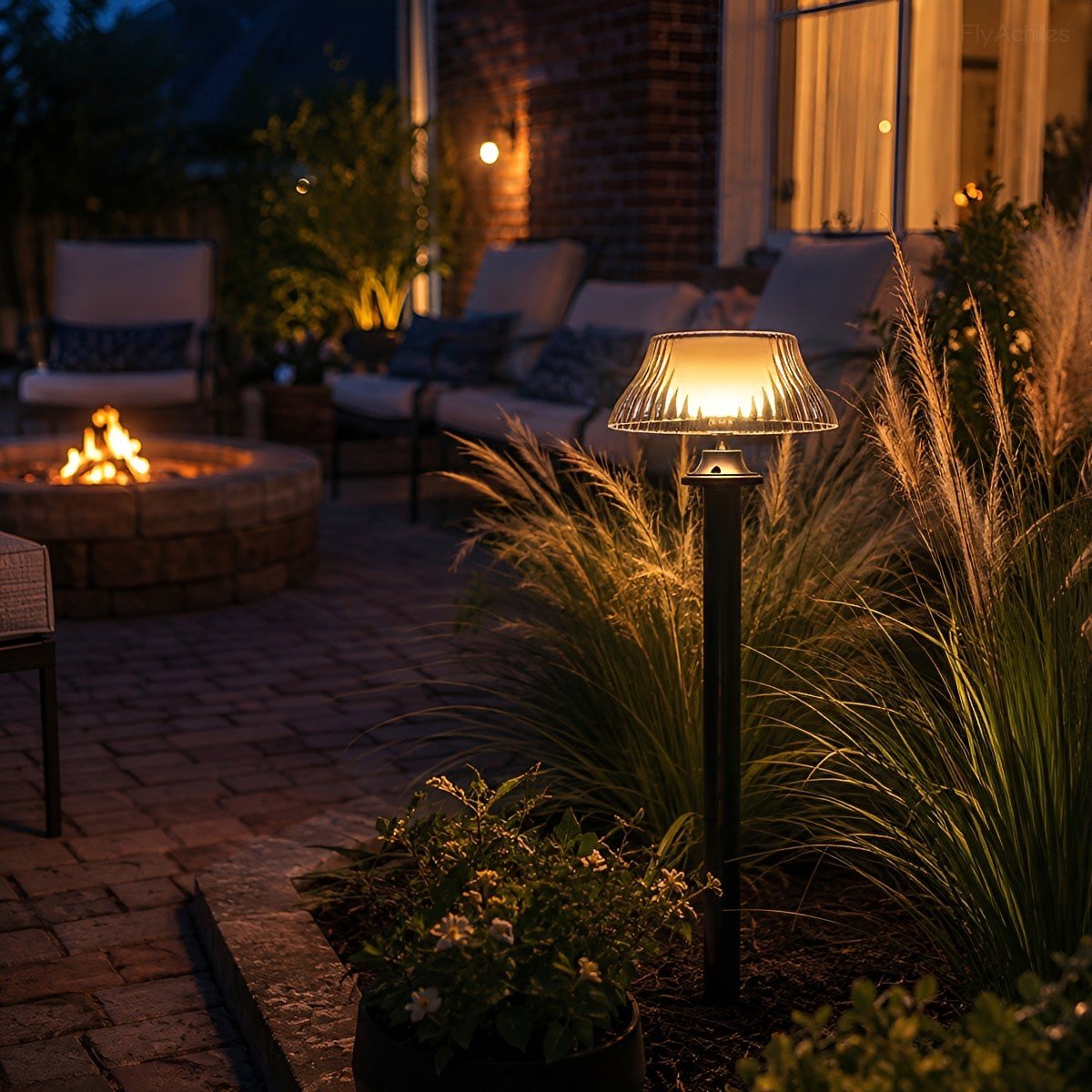 Morel Solar Pathway Light — mushroom solar garden light